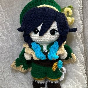 Handmade crocheted doll